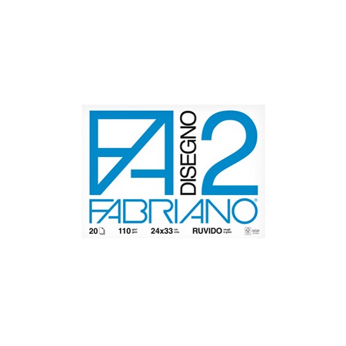 Blocco fabriano2 (24x33cm) 20fg 110gr ruvido 4 angoli