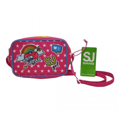 Borsa borsetta con tracolla regolabile seven sj gang fashion bag girl fluo fuxia