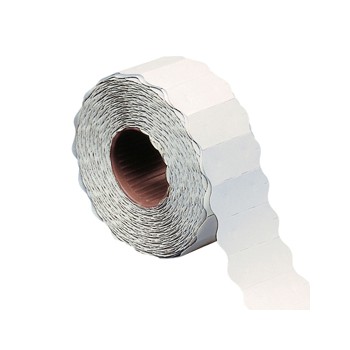 Rotolo 1000 etichette prezzatrice 26x12mm onda bianco permanente