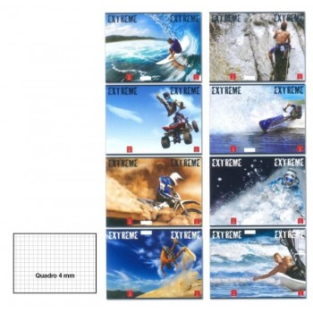 Quaderni pigna linea extreme adventure rigatura 4mm 2
