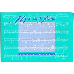 Quaderno pentagrammato album musica 17x24
