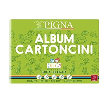 Album blocco da 10 cartoncini colorati 24x33 170gr 2