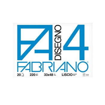 Album blocco Fabriano4 33x48cm 220gr 20fg liscio 2