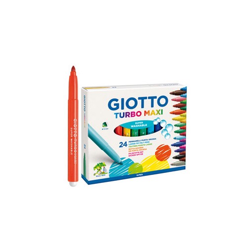 Astuccio 24 pennarelli turbo maxi giotto