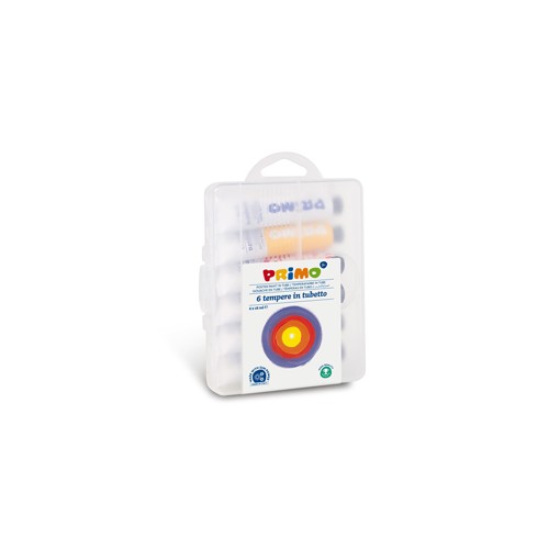 Astuccio 6 tubi tempera 18ml primo
