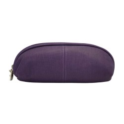 Astuccio lady donna con zip in ecopelle colori grigio, viola, verde