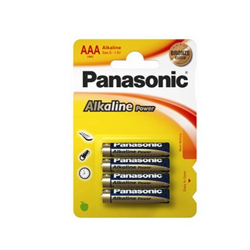 Blister 4 pile ministilo alkaline aaa 1,5v panasonic 2