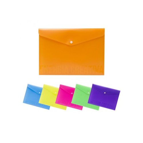Busta A5 con bottone - colori assortiti