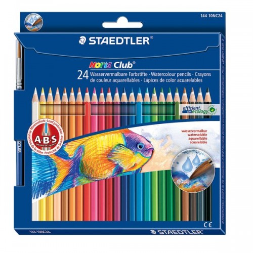 Astuccio 24 matite colorate 144 aquarell noris club staedtler