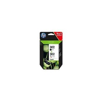 Cartuccia d\'inchiostro conf. Da 2 carticce nero/tricomia hp 302