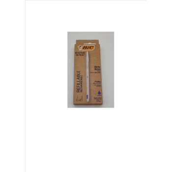 Penna bic cristal metal blu+2 refill 2