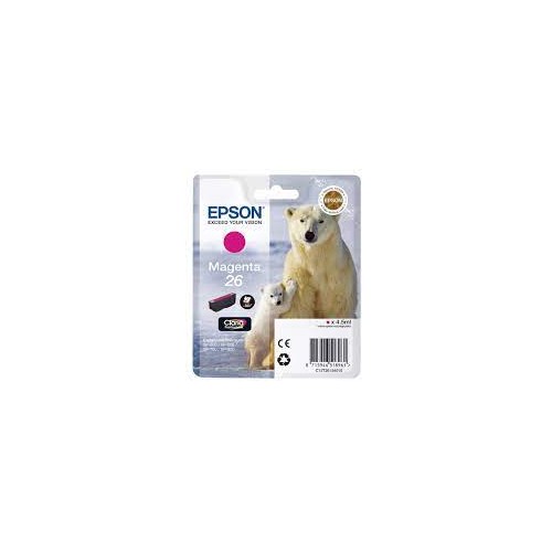 Cartuccia magenta epson serie 26/orso polare