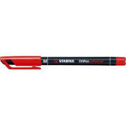 Pennarello stabilo ohpen 843 permanente medio rosso