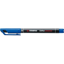 Pennarello stabilo ohpen 843 permanente medio blu