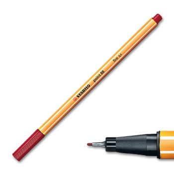 Stabilo - pennarello stabilo point 88/50 cremisi rosso 2
