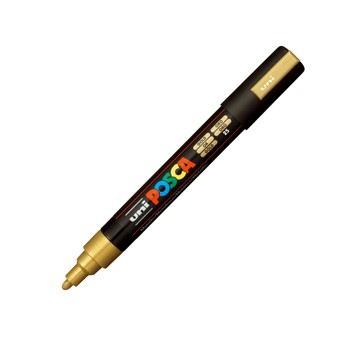 Marcatore uni posca pc5m p. Media 1,8-2,5 mm oro 2