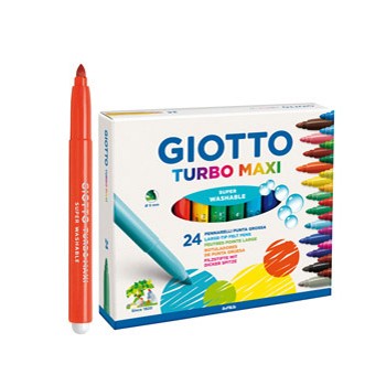 Astuccio 24 pennarelli turbomaxi giotto