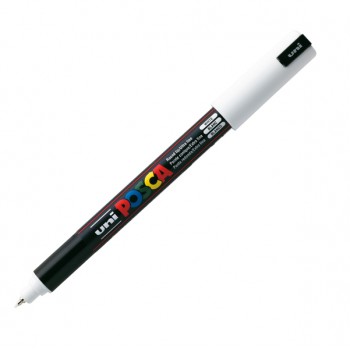 Marcatore Uni Posca PC1M punta extra fine 0,7mm bianco