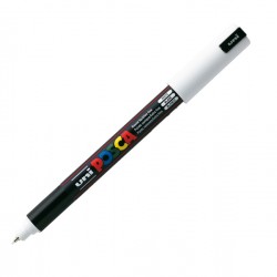 Marcatore Uni Posca PC1M punta extra fine 0,7mm bianco