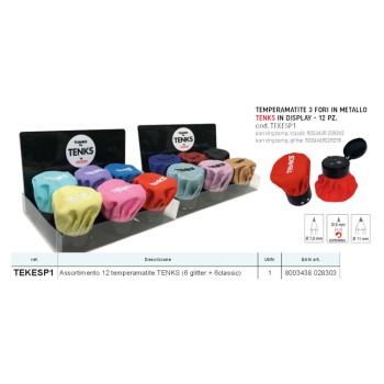 Temperamatite Tenks 3 fori serbatoio in stoffa 6 colori classici 2