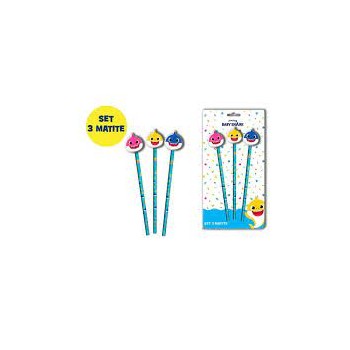 Set 3 matite con gomma sagomata 2