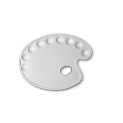 Tavolozza Ovale in plastica 30x22 cm