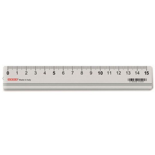 Righello 15 cm in Alluminio con Tirachina