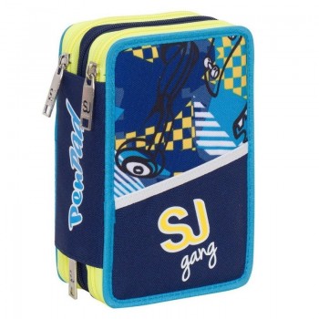 Astuccio 3 zip pen pad high tech boy