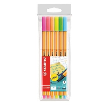Stabilo Point 88 Colori assortiti Neon - Confezione 6 pz.