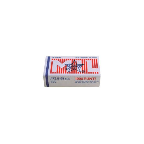 Scatola 1000 punti cucitrice Zenith 515/8 (24/8)