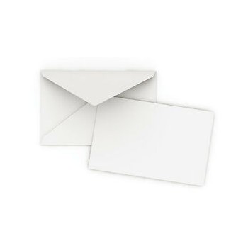 Scatola 200 biglietti + 200 buste / bianco - f.to 9