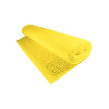 Rotolo Carta Crespa 180 gr 50cm x 2,5m - colore Giallo