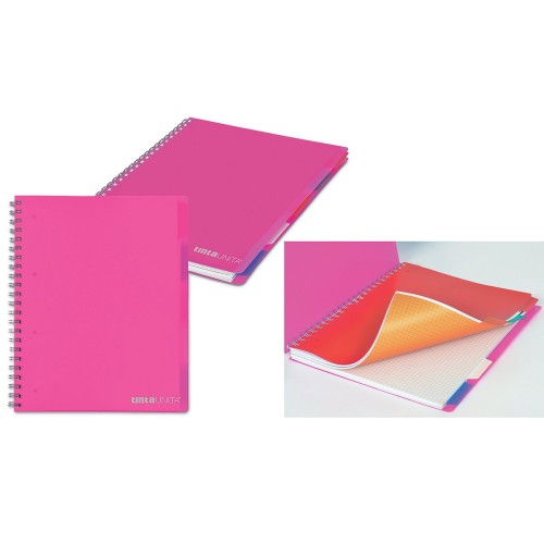 Maxi Quaderno A4 con spirale 120ff c/fori e...